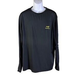 Bassdash Fishing Shirt Mens XL Black UPF 50+ UV Protection Long Sleeve Mesh Back